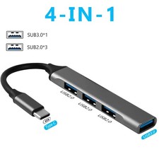 Mini USB Hub Expansion, 4-port USB USB-C picture