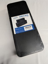 ZhiYo Cable Management Box 2 Pack Black Cord Organizer Plastic picture