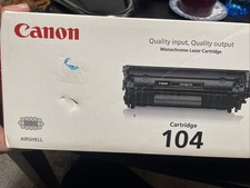 Canon 0263B001 Genuine Toner Cartridge Canon 104 Black Sealed picture