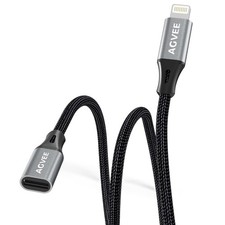 3.3ft Lightning Extension Cable Braided Female to Male Extender picture