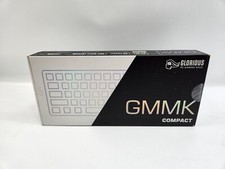 GMMK Compact Prebuilt Keyboard White Brown Glorious Prebuilt US ANSI 61 Key picture