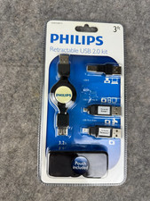 Philips SWR1249/17 Retractable 3Ft. USB 2.0 Adapter Kit For Printers Cameras picture
