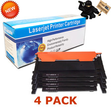 4 Pack Black CLT-K406S Toner for Samsung CLP-365W CLX-3305FW Xpress C410W C460FW picture