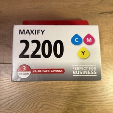 Canon Maxify 2200 Cyan Magenta Yellow  PGI-2200 Color Multi-Pack - New Sealed picture