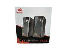 Redragon Anvil Stereo Gaming Speaker 10W Power USB Model GS520 Black Speakers picture