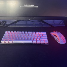 Hyper X Mini Keyboard And Glorious Model O Mouse Set Pc Gaming Desktop picture