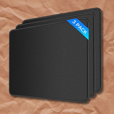 3X Non-Slip Mouse Pad Stitched Edge PC Laptop For Computer PC Gaming Rubber Base picture