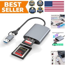 Portable CFexpress Type B/SD Card Reader: High-Speed USB-C & USB-A Adapter picture