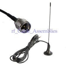 Antenna 433Mhz,3dbi MINI UHF Plug Male straight with Magnetic base for Ham radio picture