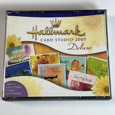 VTG Hallmark Card Studio 2005 Deluxe Software 3 Disc CD-Rom Set Windows 98+ picture