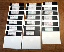 COMMODORE 64 128 Floppy Disc Lot of 20 Various Titles Vintage Software In Sleeve picture