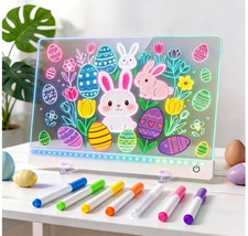 Rechargeable LED Drawing Board for Kids – 12‘’*8‘’ 11 Colors Light Up Drawing Bo picture