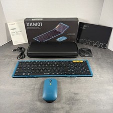 ProtoArc XKM01 Foldable Full-Size Wireless Travel Keyboard & Mouse Combo w/ Case picture