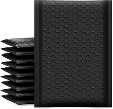 Bubble Mailers 5x8.6 50 Pack Extra Thick Padded Black 5X750BK Koja picture