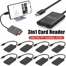 USB C to SD Card Reader Writer Adapter USB 3.0 Micro SD Memory Card Adapter Lot picture