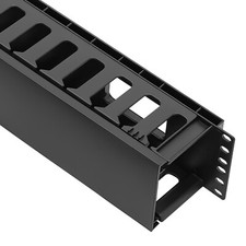 4-Pack Horizontal Cable Organizer for 19-Inch Racks - Efficient Management picture