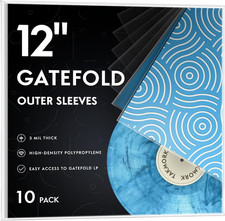 Gatefold Vinyl Outer Sleeves, 12