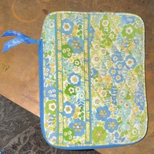 Vera Bradley Padded Cotton Floral Zip iPad mini/Kindle Case Blue Green Yellow picture