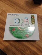 Memorex CD-R 5pk Holiday 52X 700MB 80min - New picture