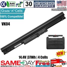 For HP Pavilion Touchsmart 14-b109wm Sleekbook VK04 4cell Notebook Battery USA  picture