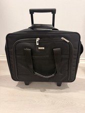 Solo Rolling Laptop Bag Black Wheeled Briefcase Telescoping Handle Underseater picture