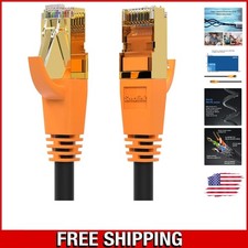Durable Weather-Resistant Cat 8 Ethernet Cable, 1.5Ft for Indoor & Outdoor Use picture
