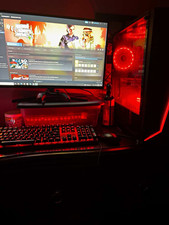 Custom/Whitebox Intel Gaming Desktop Tower PC, Black, RGB Lighting picture