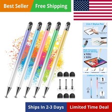 Stylus 5 Pcs,2-in-1 Stylus Pen for Touchscreen, High Precision and Sensitivit... picture