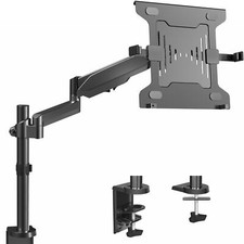 Universal Adjustable 10 to 15.6 inch Laptop Holder Desk Mount Single Pneumati... picture