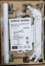 Ares Wing GDT1004UCP-2 V5 Black Heavy Duty Dual Monitor Arm Fits 17-49