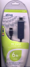 Ativa MS Vista USB Transfer Cable  Transfer Files From XP to PC NEW SEALED READ picture