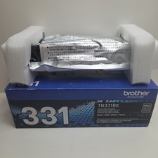 GENUINE - BROTHER TN331BK BLACK TONER CARTRIDGE - TN-331BK - OPEN BAG picture