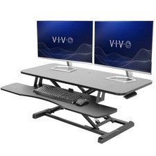 VIVO Black Height Adjustable 42