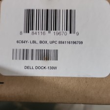 Dell Dock-130W 130W Docking Station for Dell Laptops, Brown, MPN 6C64Y picture