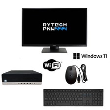 Bundle Monitor and HP EliteDesk SFF | Win 11 | i7vPro | 32 GB | 1 TB SSD | Wi-Fi picture