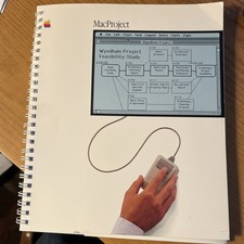 Vintage MacProject Apple Software Manual  Macintosh Computer 030-1065- M1508 picture