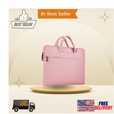 Elegant Pink 15.6-Inch Laptop Bag with Dual Handles - Perfect for Business picture
