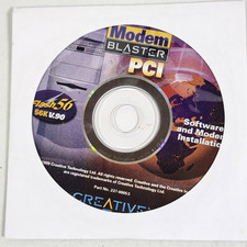 Vintage Creative Labs Modem Blaster Software Driver Disk picture