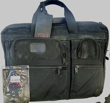 TUMI Expandable Organizer Laptop Brief Briefcase Bag 26041D4 Ballistic Nylon 10 picture