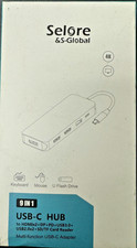 SELORE & S -GLOBAL USB-C HUB - DP/HDMI/USB 2.0/ 3.0 / SD/TF Slots- 9 IN 1 picture
