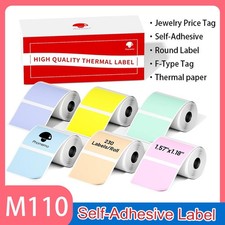 M110 Thermal Labels Self-Adhesive Label Jewelry Price Tag Product Name, QR code picture