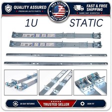 053D7M 1U Static Rack Rails Kit For Dell PowerEdge R420 R620 R630 R440 R640 picture