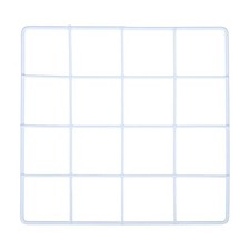 Iron Wire Grid Panel Board Photo Display Holder Hanging Frame White 8