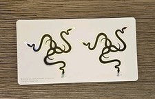Razer Black And Silver Logo Stickers 1 Sheet/Two Stickers picture