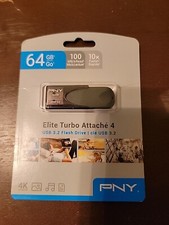 PNY - Elite Turbo Attache 4 64GB USB 3.2 Flash Drive - Black picture