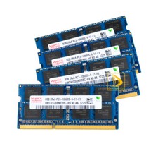 Hynix Kits 4x 8GB DDR3 1333mhz 2RX8 PC3-10600S CL9 SODIMM Laptop Memory RAM #6# picture