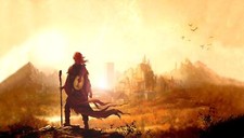 Landscape kvothe wizard books magic the kingkiller Custom Gaming Mat Desk picture