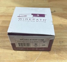 Wirepath WP-DEC-STRAP-3-WH 3 port decor strap white box of 20 picture