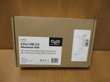 C2G 4-PORT USB 2.0 ALUMINUM HUB CHROMEBOOK/LAPTOP/DES MODEL#29508, 100% New picture