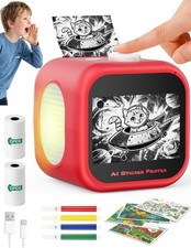 Kids AI Voice Sticker Printer Box Toy No Phone App Needed Power on & Print picture